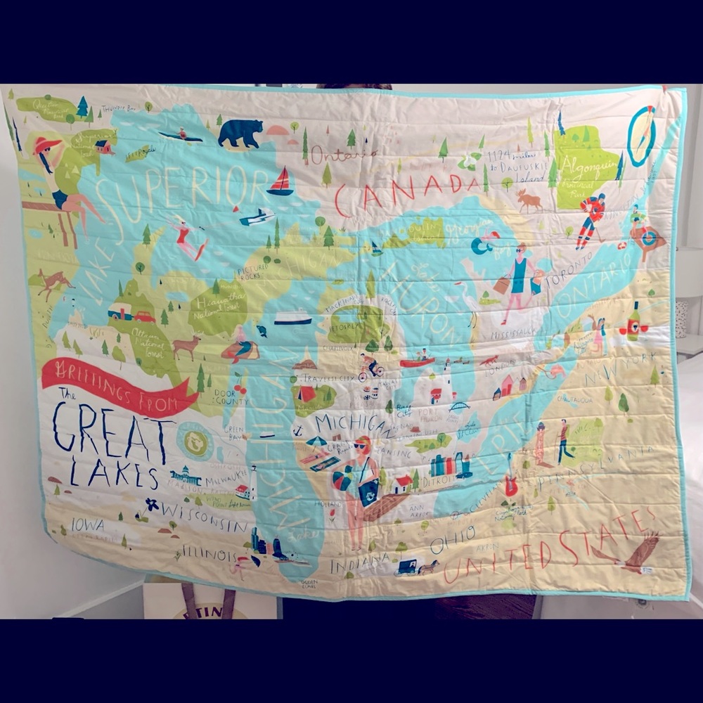 Spartina Great Lakes quilted throw